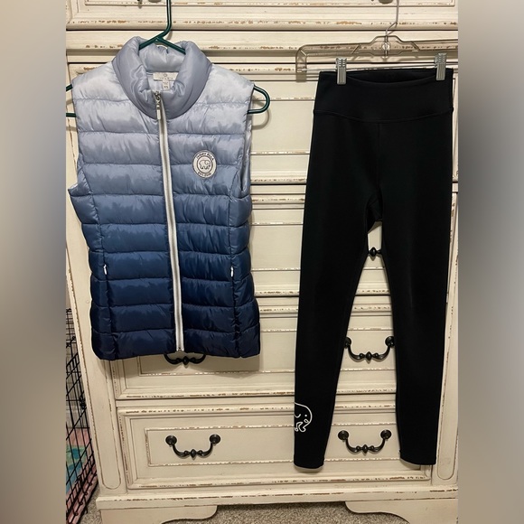 ivory ella Jackets & Blazers - Ivory Ella puffer vest and leggings